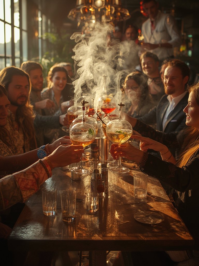 cocktail smoking cloche - Illustration 3