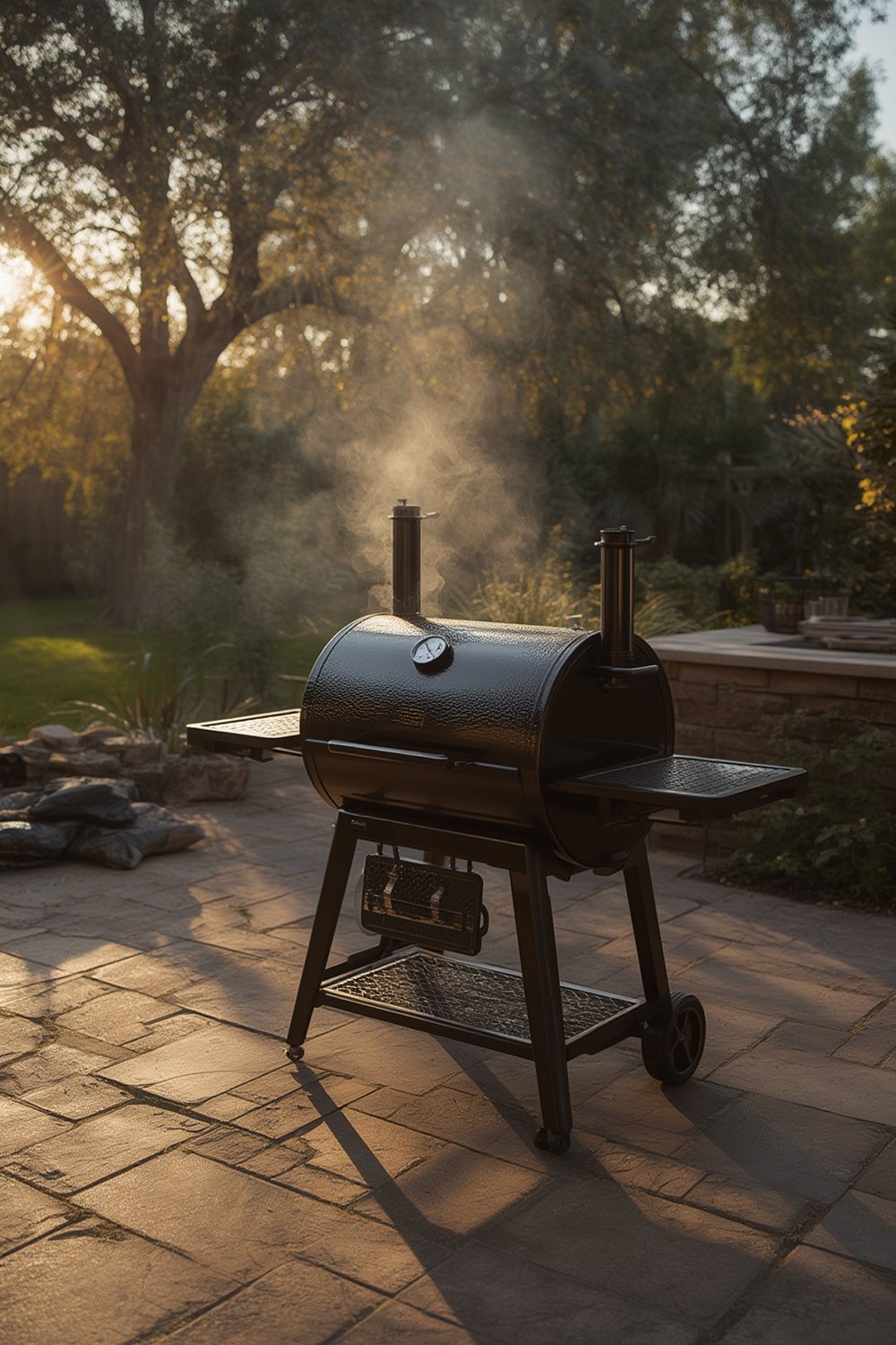 drum smoker product view