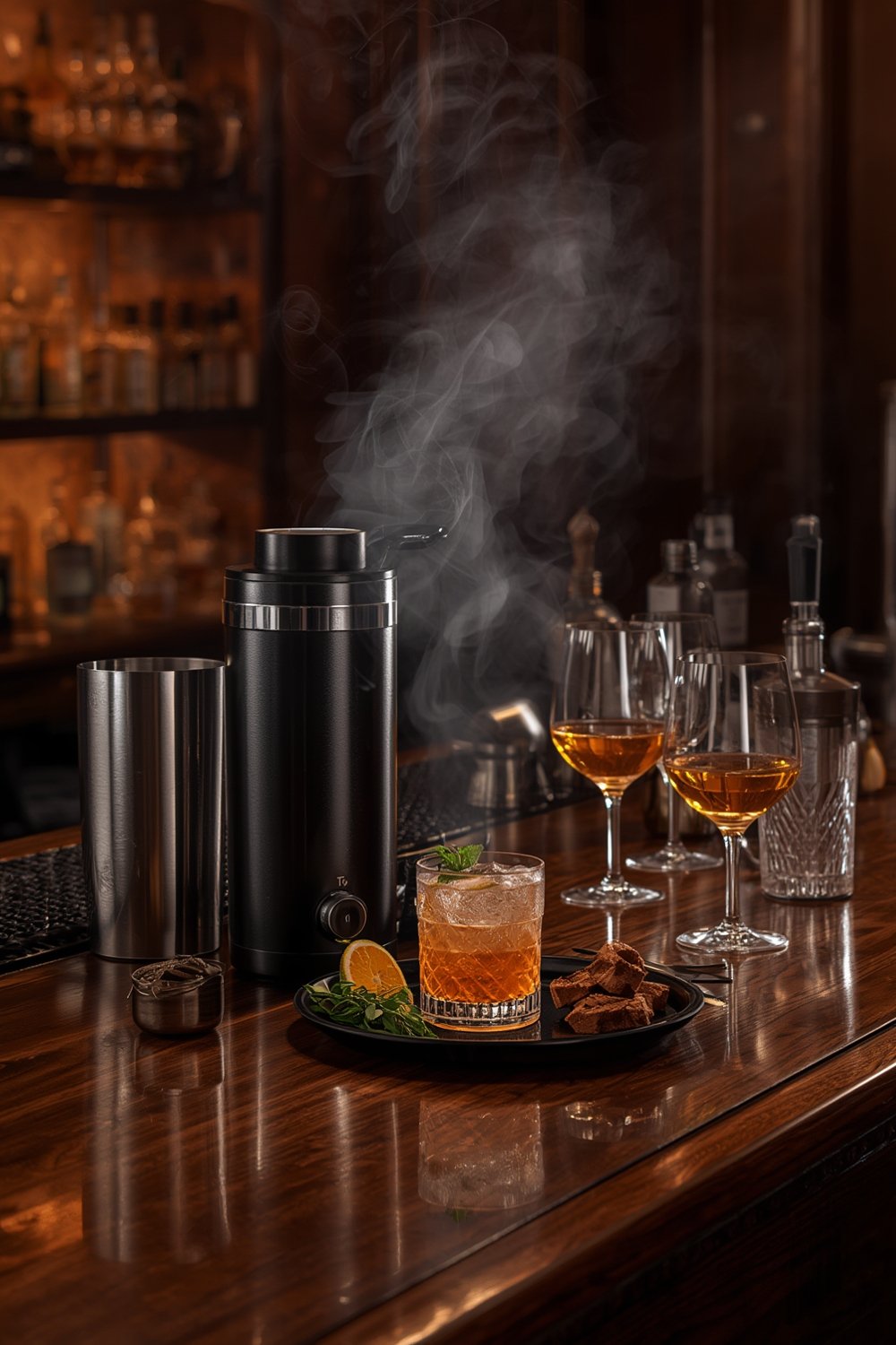electric cocktail smoker kit - Illustration 1