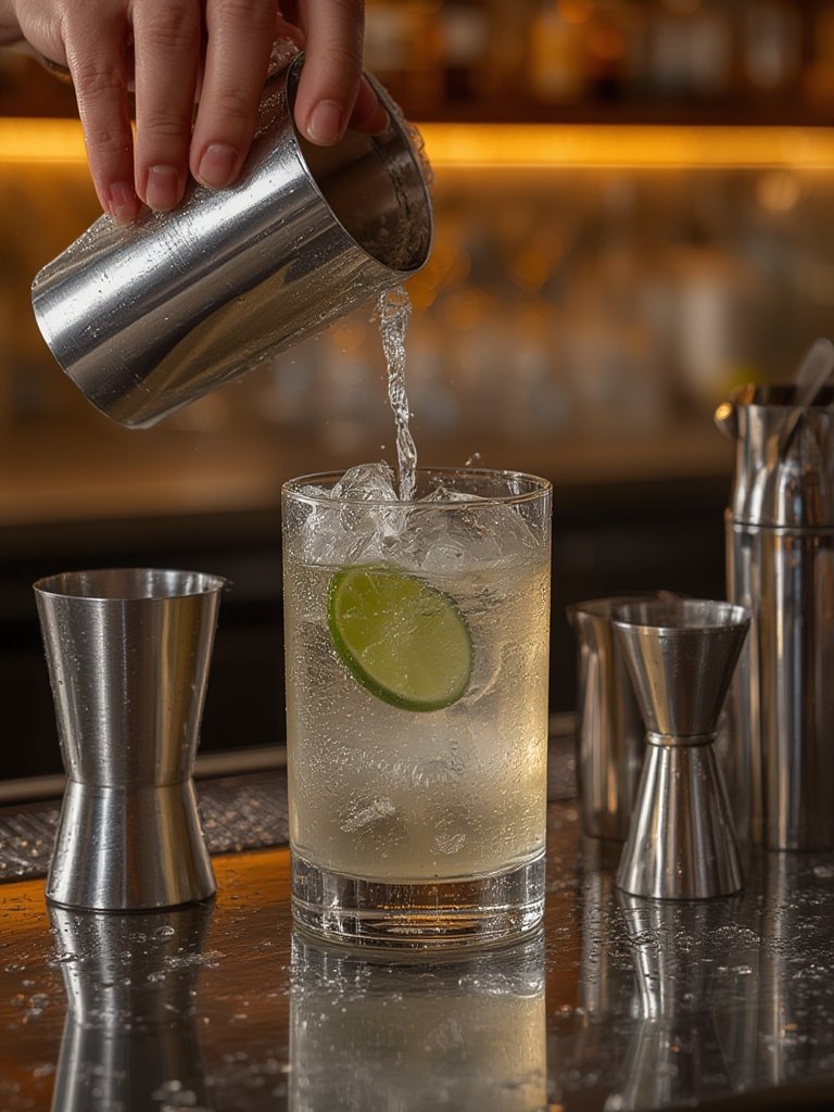 cocktail shaker in action