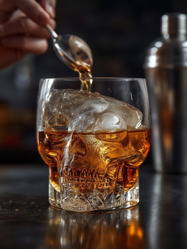 skull mold in action